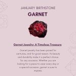 Dainty Heart Garnet Necklace and Earring Set