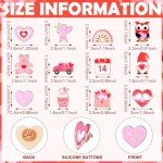 40 Pcs Valentine's Day Enamel Pins Set