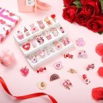 40 Pcs Valentine's Day Enamel Pins Set
