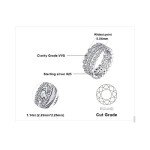 14K Gold Plated Sterling Silver Cubic Zirconia Rings