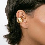 Gold Chunky Ear Cuff for Women