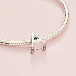 Pandora Silver Letter A Charm for Bracelets