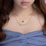 Personalized Gold Layered Name Choker Necklace