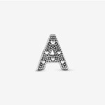 Pandora Silver Letter A Charm for Bracelets