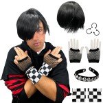 Emo Costume Set for Men - 2000s Goth Vibe