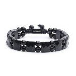 Black Obsidian Healing Stone Bracelet for Men