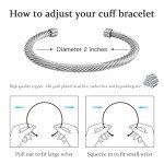 Twisted Cable Cuff Bracelet Set - Gold & Silver