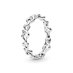 Pandora Knotted Hearts Sterling Silver Ring