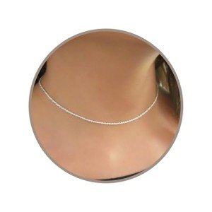 Annika Bella Sterling Silver Rope Choker Necklace