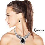 Chic Western Howlite Stone Necklace & Earrings Set