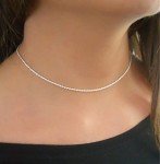 Annika Bella Sterling Silver Rope Choker Necklace