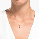 Swarovski Rose-Gold Heart Pendant Necklace with Crystals