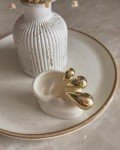 Gold Teardrop and Chunky Hoop Earrings Set