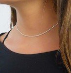 Annika Bella Sterling Silver Rope Choker Necklace