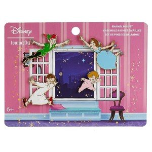 Disney Peter Pan 70th Anniversary Enamel Pin Set