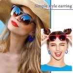 20 Pairs Bohemian Beaded Hoop Earrings for Women