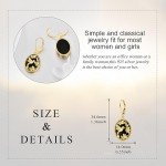 Sterling Silver Hummingbird Dangle Earrings with Onyx