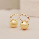 14K Gold Plated Ball Drop Earrings for Women