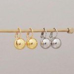 14K Gold Plated Ball Drop Earrings for Women