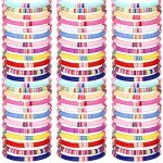 100 Pcs Stackable Surfer Heishi Bracelets Set