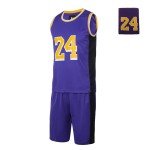 Purple Basketball Jersey and Shorts Set for Kids
