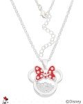Minnie Mouse Birthstone Pendant Necklace for Women