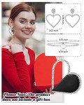 Heart-Shaped Clutch, Necklace & Earrings Set