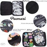 Travel Brooch Pin Case with 10 Pages (Grey)