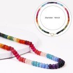 Colorful Handmade Beaded Gemstone Choker Necklace
