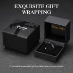 Meteorite Inlay Tungsten Wedding Bands for Couples