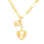 Heart Charm Necklace - 18K Gold Plated Choker
