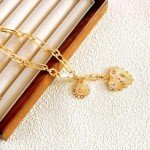 Heart Charm Necklace - 18K Gold Plated Choker