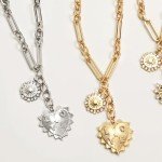 Heart Charm Necklace - 18K Gold Plated Choker