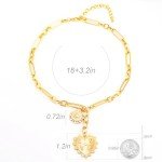 Heart Charm Necklace - 18K Gold Plated Choker