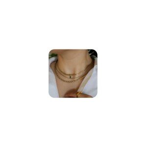 Dainty 18K Gold Plated Layering Necklaces Set