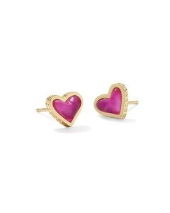 Kendra Scott 14k Gold-Plated Heart Stud Earrings