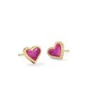 Kendra Scott 14k Gold-Plated Heart Stud Earrings