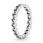 PANDORA Stackable Band of Hearts Ring for Her