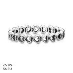 PANDORA Stackable Band of Hearts Ring for Her
