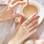 Adjustable S925 Sterling Silver Flaming Heart Ring