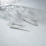 Elegant Sterling Silver Opal Ear Cuffs for Women