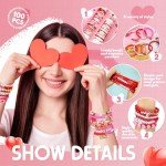 100 Pcs Colorful Heishi Stretch Bracelets Set