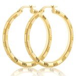 Thick 14k Gold Hoops for Women - Trendy Design