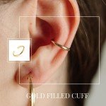 14k Gold Adjustable Non-Pierced Ear Cuff