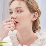 Gold Plated Huggie Earrings for Women 14K