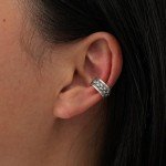 Celtic Non-Piercing Sterling Silver Ear Cuffs