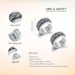 Celtic Non-Piercing Sterling Silver Ear Cuffs