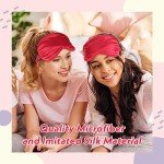 48 Pcs Pink Spa Headband and Eye Mask Set
