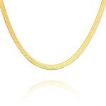 22K Gold Plated 925 Sterling Silver Snake Chain