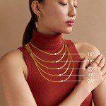 22K Gold Plated 925 Sterling Silver Snake Chain